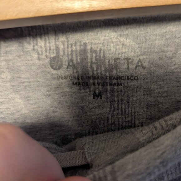 Athleta Organic Be Present Leggings Crop Capri Sandbar Size Medium # 291779-00 - Picture 4 of 8